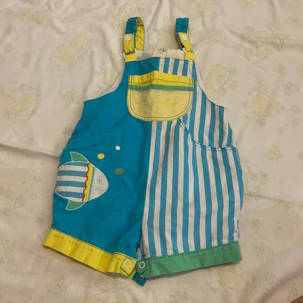 90s retro toddler overalls